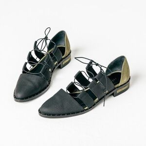 Stylish Black and Green Women's Shoes
